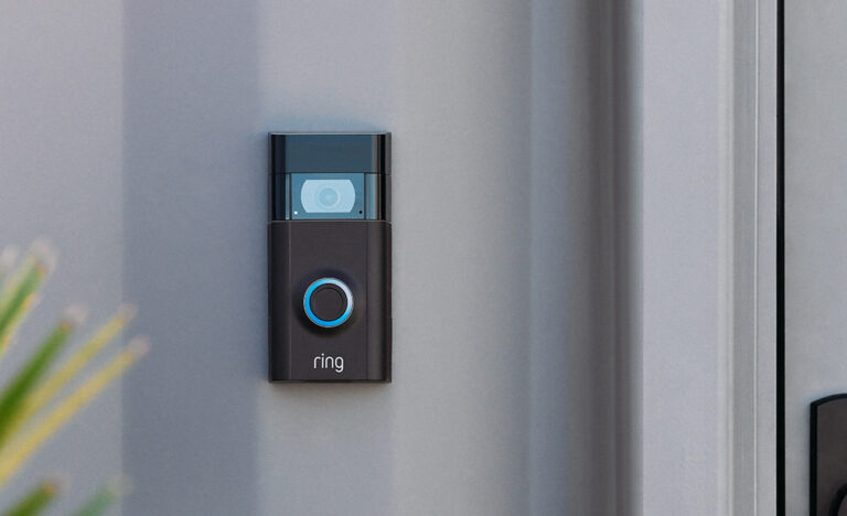 Ring doorbell flashing blue/white