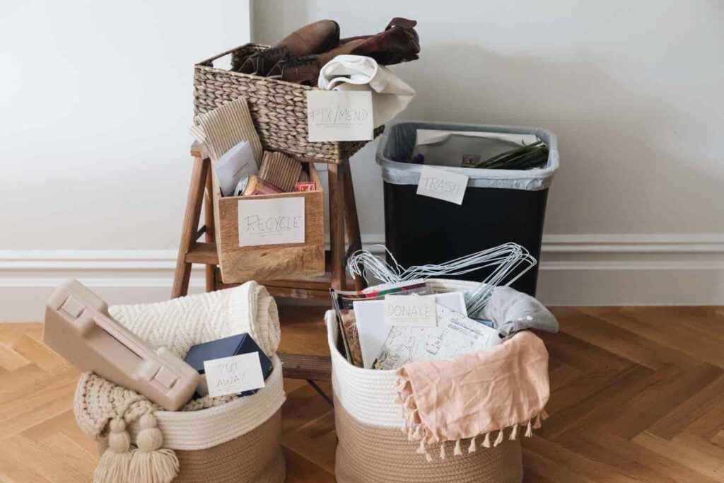 decluttering waste for home renovation purpose