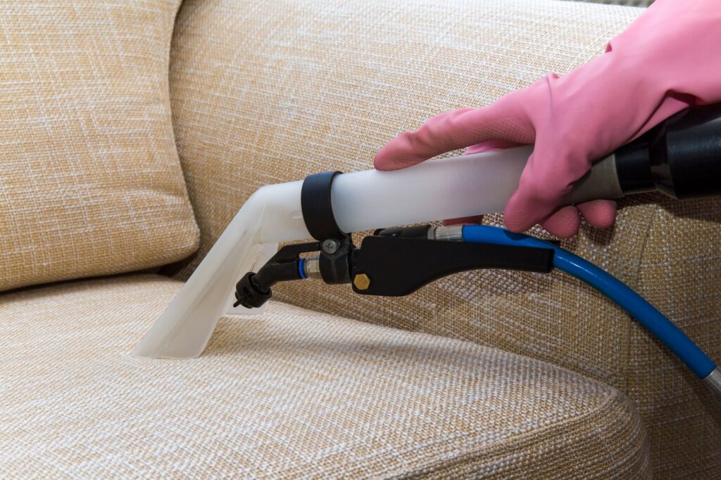 Upholstery Cleaning process
