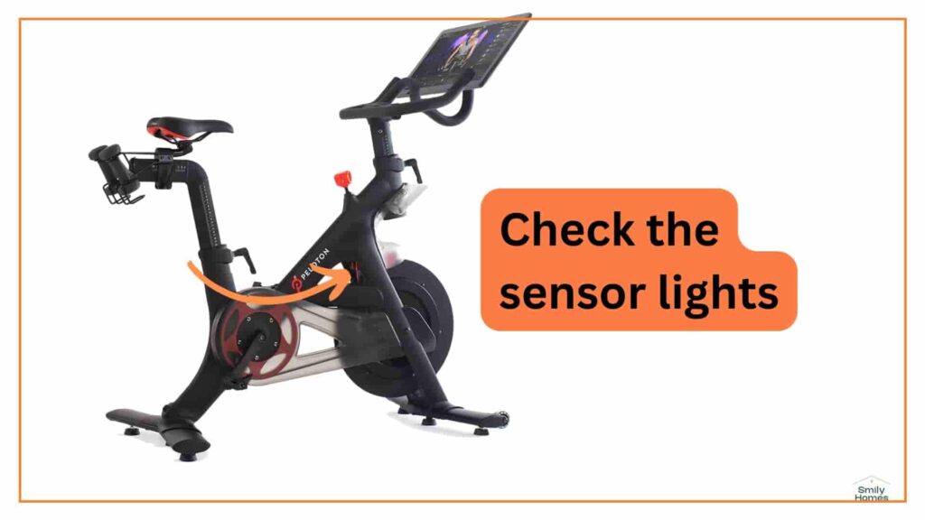 peloton bike sensor lights