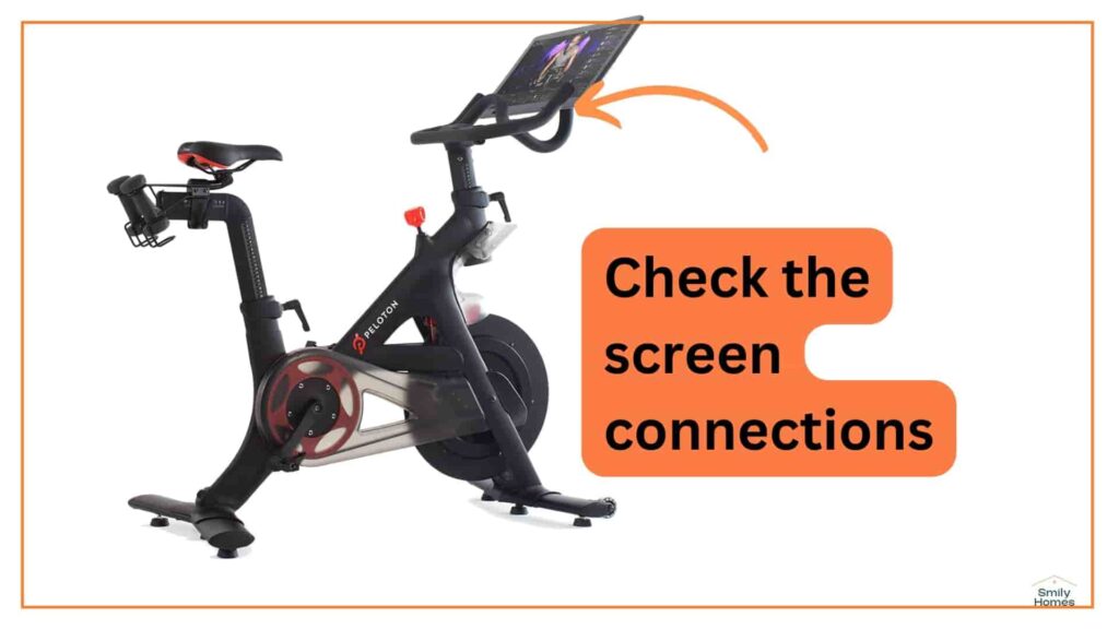 peloton bike screen connections