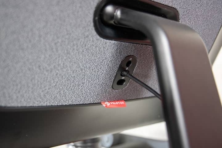 USB-C connection inside the frame & touchscreen of peloton bike