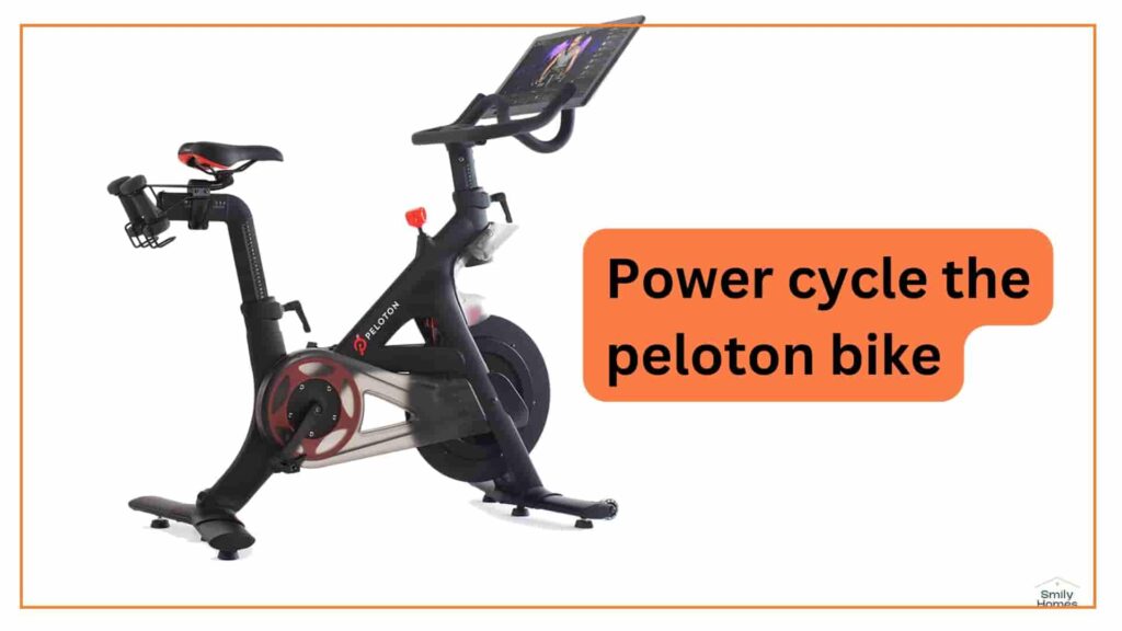 power cycle the peloton bike