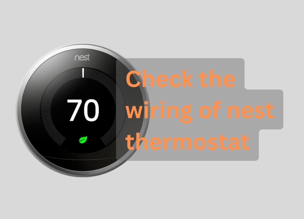 check the wiring of nest thermostat