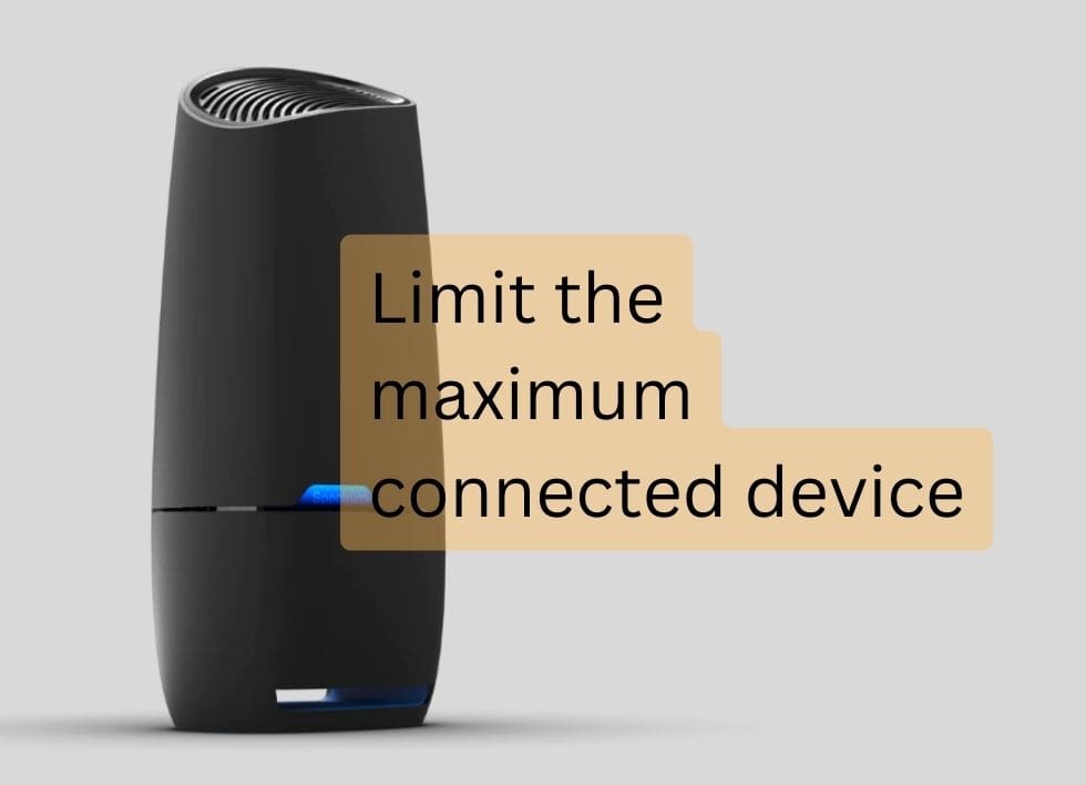 limit the maximum connected device
