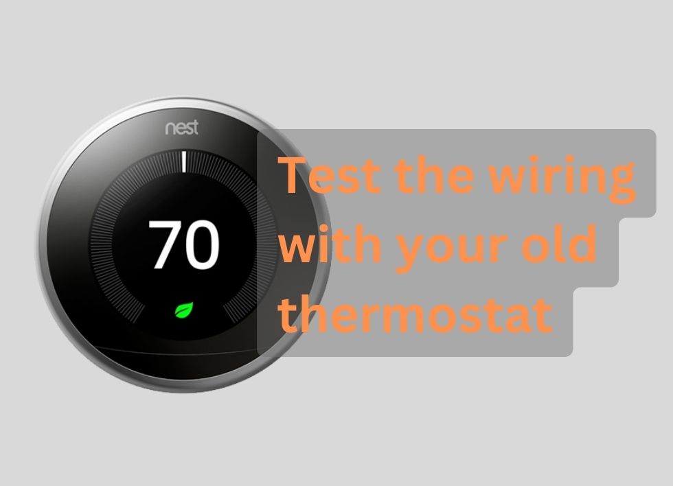 test the wiring of nest thermostat