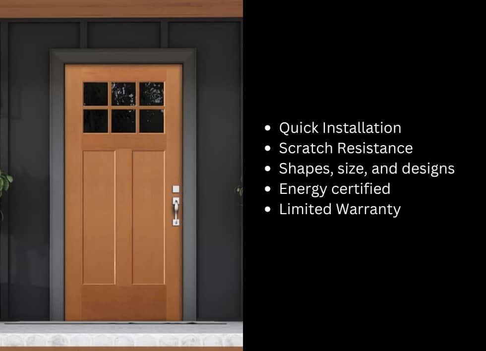 Features of Masonite fiberglass doors
