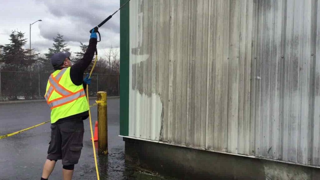 cleaning and inspecting Metal Buildings